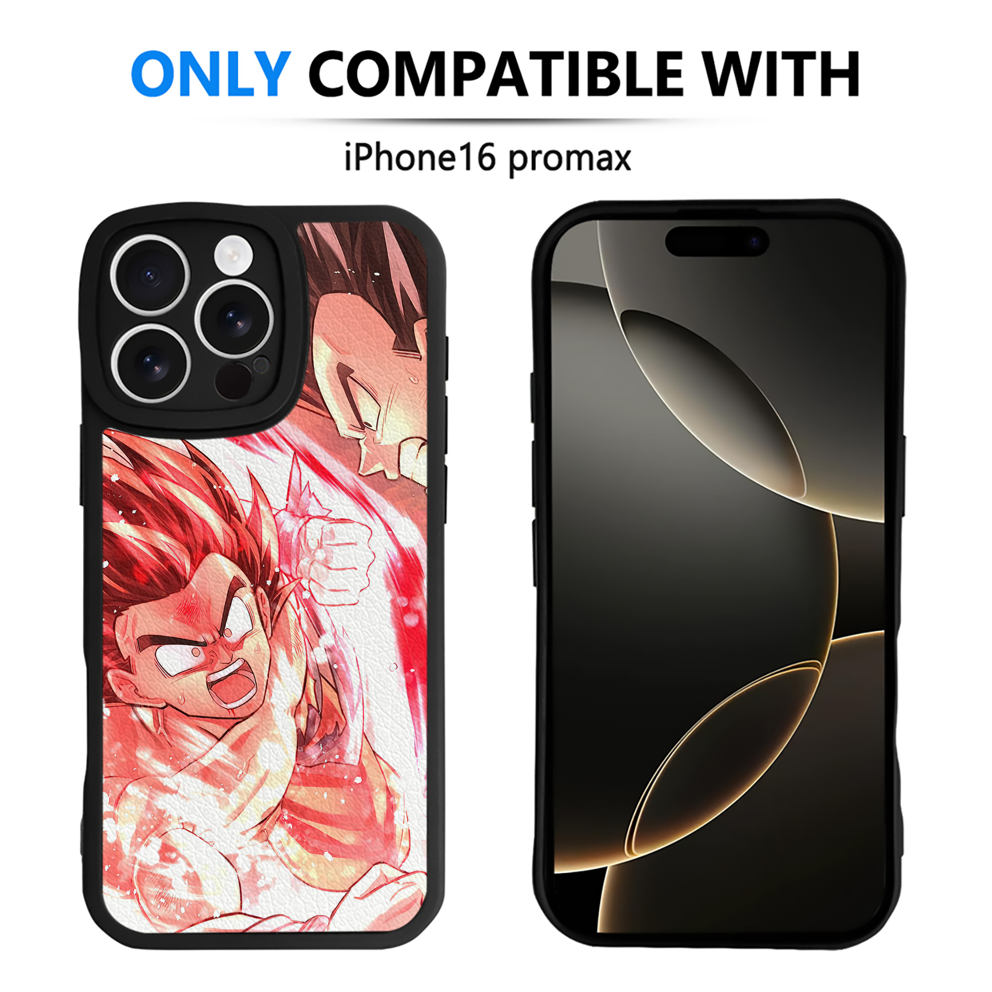 （画像用） ドラゴンボール DRAGON BALL 【iPhone 16シリーズ対応】シリコンスマホケース（レザー調） 材質：シリコン